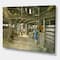 Designart - The Horse In The Barn And Dog In Doorway - Farmhouse Premium Canvas Wall Art